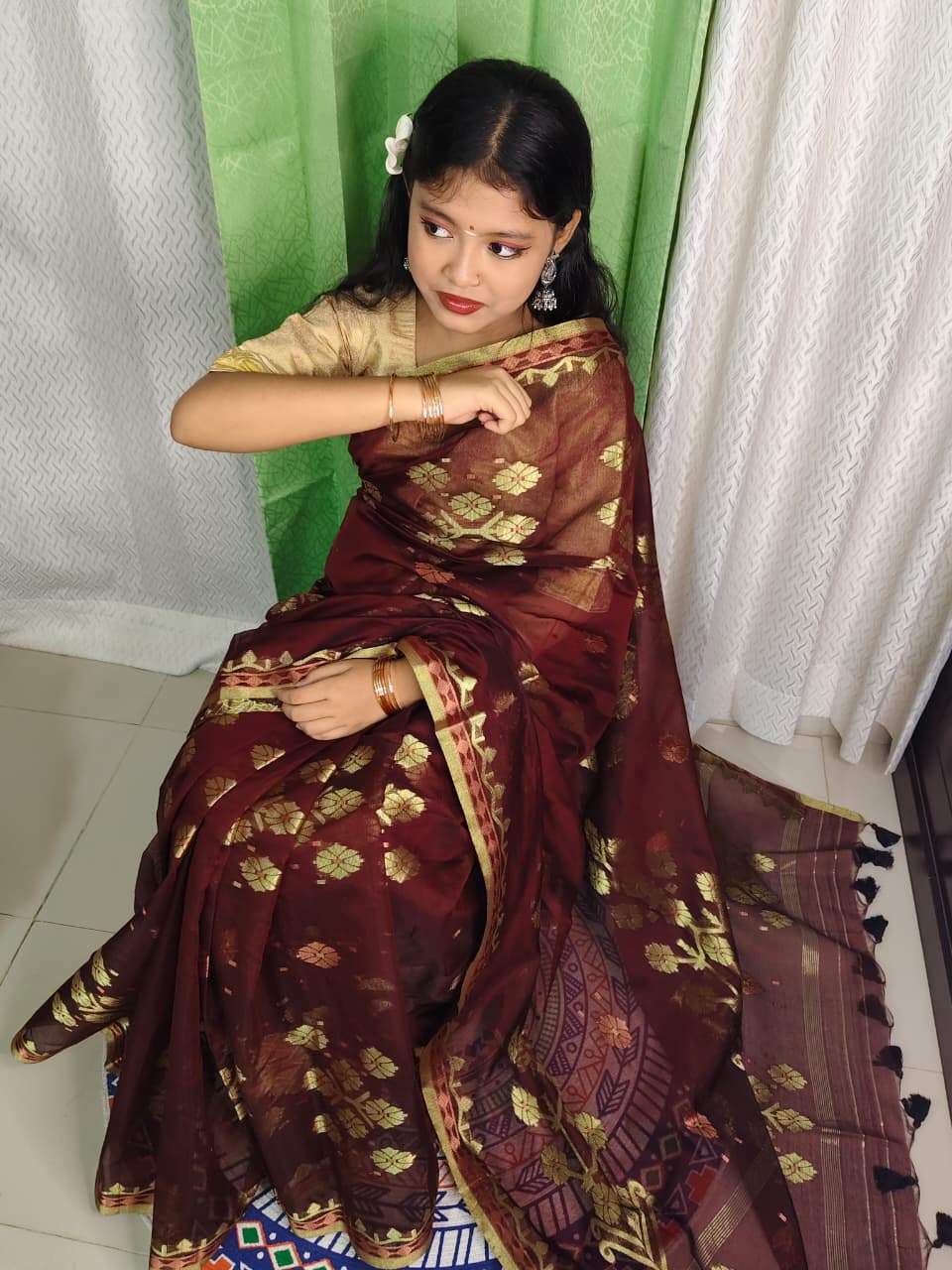 WhatsApp Image 2026-07-20 at 9.21.28 PM শাড়ি কোড:"সোনালী অঞ্জলি - Image 1
