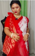 শাড়ি কোড:❤️ রক্তপদ্মা — - Image 6